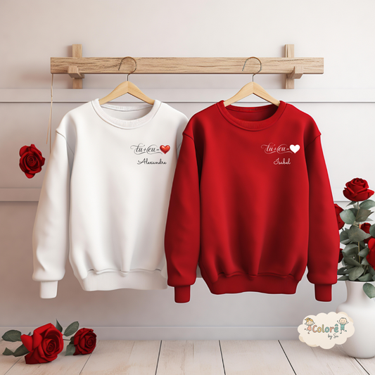 Tu + Eu Pack Sweatshirts Personalizadas Apaixonados