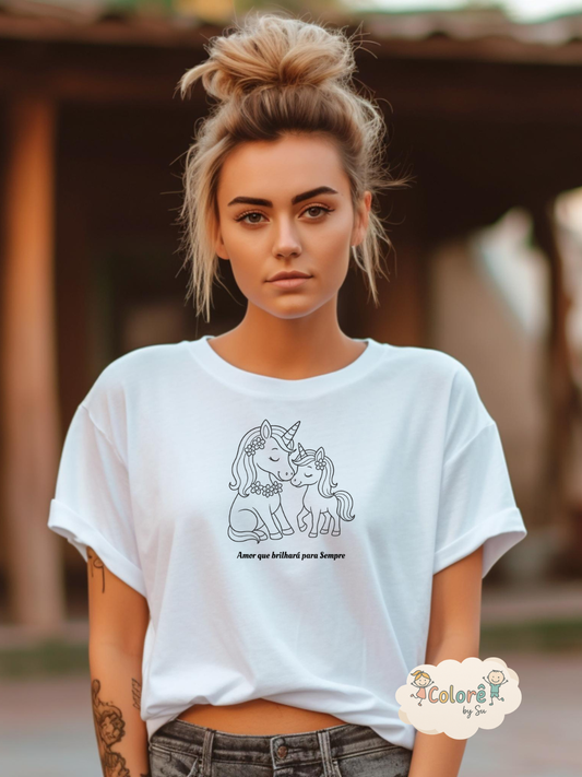 Uni Mamy T‑shirt unissexo – Livros de Colorir