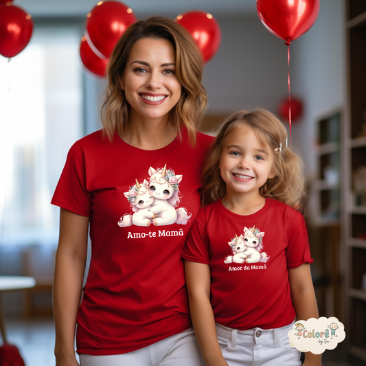 Amo-te mamã  Pack T-Shirt Mãe e Filha