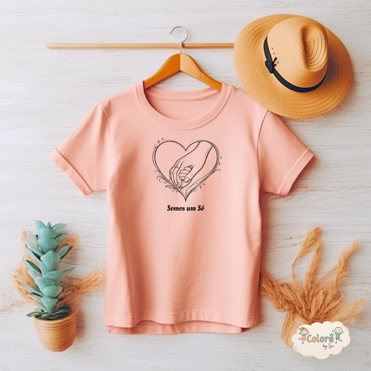 Somos um Só Coração T‑shirt unissexo