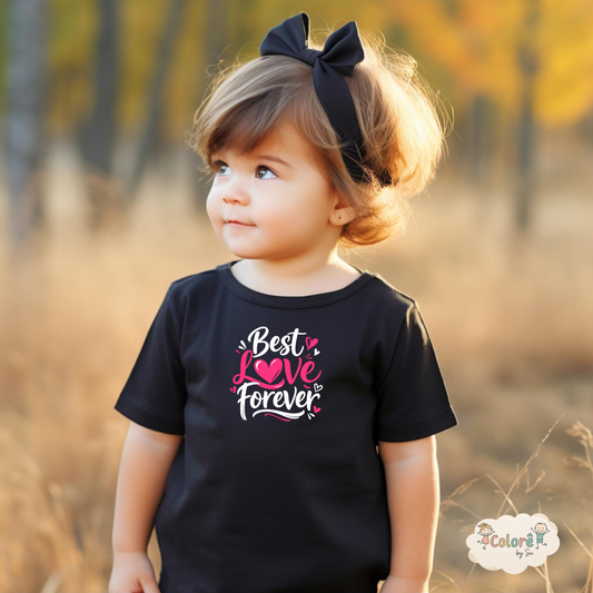 Best love Forever T‑shirt unissexo