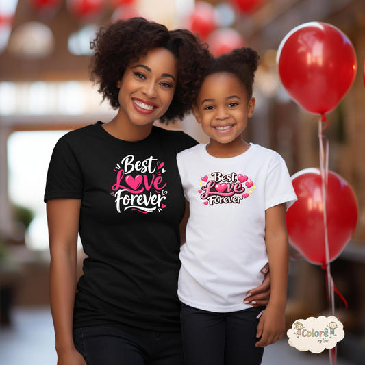 Best Love Forever Pack T-Shirt Mãe e Filha