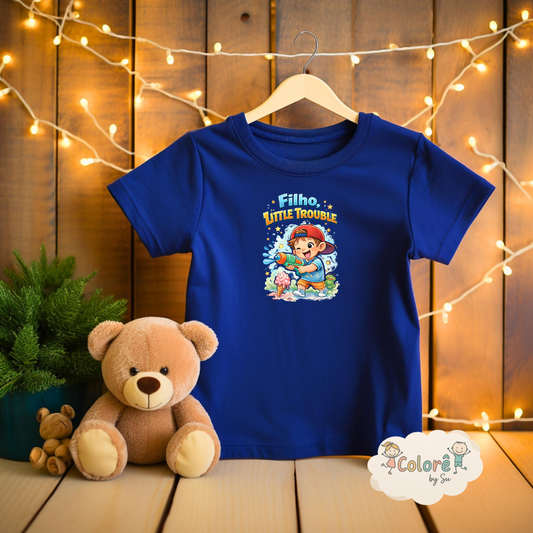 Filho Litle Trouble T‑shirt unissexo- Animais Fofos
