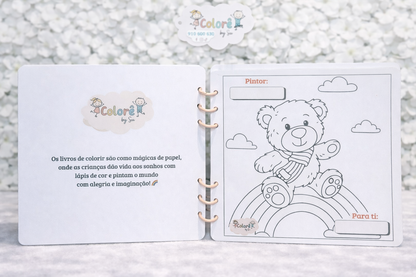 Livro de Colorir – Animais Divertidos + Oferta Kit de 12 Lápis de Cor
