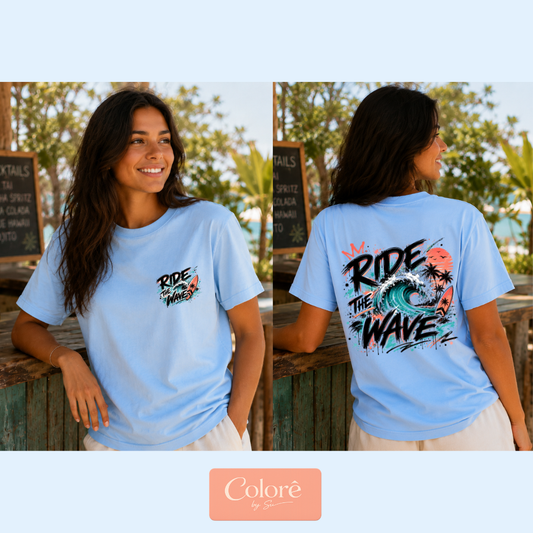 Ride the Wave Tom Laranja Frente/Verso