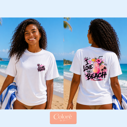 I Love the Beach - Frente/Verso