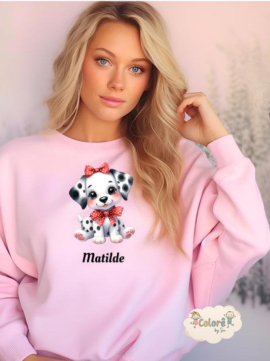 Dalmata Sweatshirt unissexo sem carapuço – Animais Fofos
