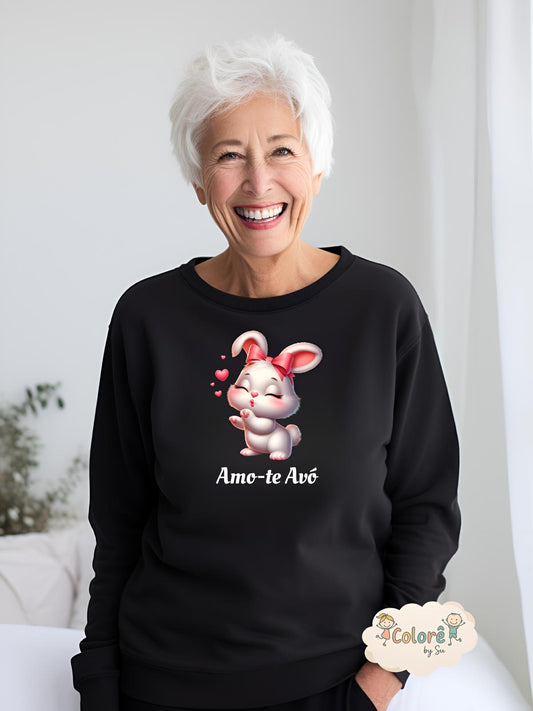 Amo-te Avó Sweatshirt unissexo sem carapuço – Animais Fofos