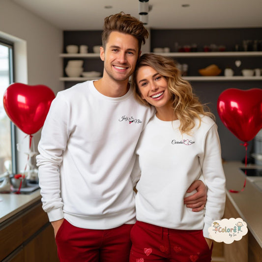 Juizo? Não Carinho sim -Pack Sweatshirts Personalizadas Casal – Apaixonados
