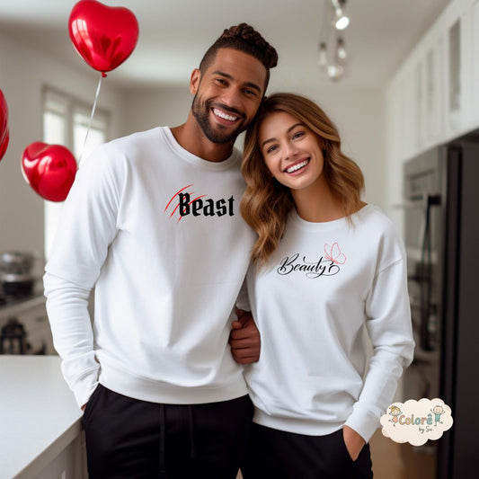Beast  Pack Sweatshirts Personalizadas Casal – Apaixonados