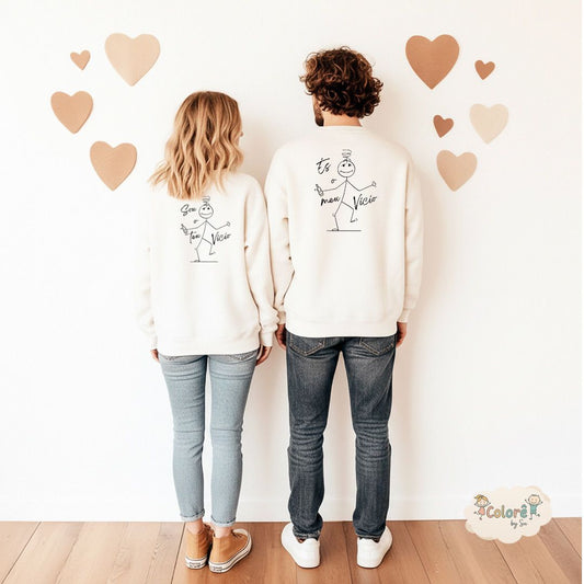 És o meu Vício -Sou o Teu Vício  Pack Sweatshirts Personalizadas Casal – Apaixonados
