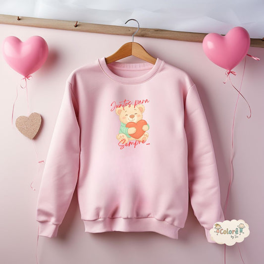 Juntos para Sempre Sweatshirt unissexo sem carapuço – Apaixonados