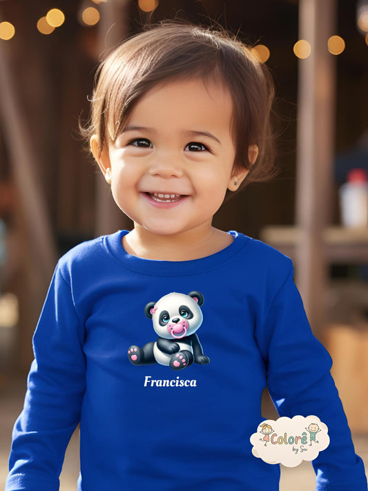 Panda Bebé Sweatshirt unissexo sem carapuço – Animais Fofos