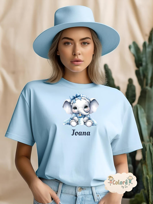 Elefante Bebé T‑shirt unissexo – Animais Fofos