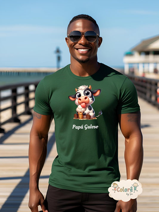 Vaquinha Gulosa T‑shirt unissexo – Animais Fofos