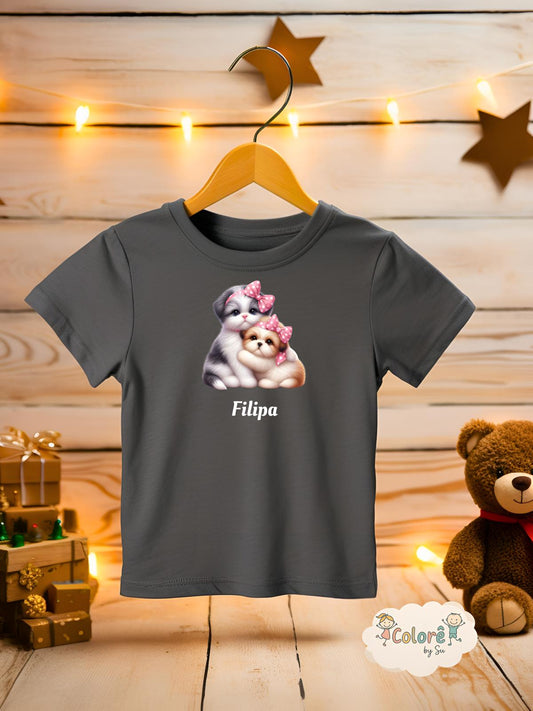 Amigas Lacinho T‑shirt unissexo  – Animais Fofos
