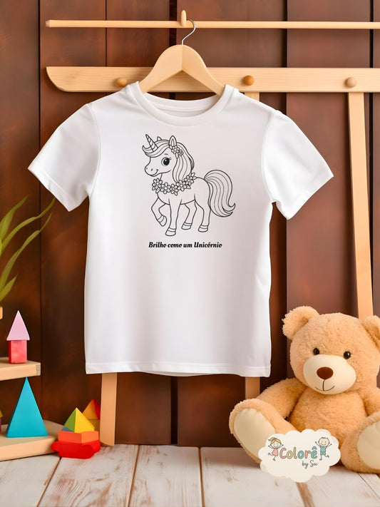 Unicórnio T‑shirt unissexo  – Livros de Colorir