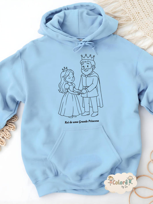 Princesa Papy Sweatshirt unissexo com carapuço – Livros de Colorir