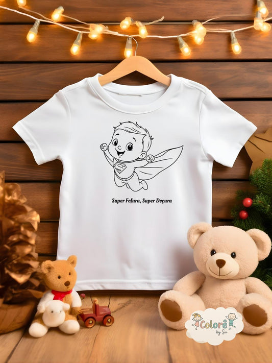 Super Herói T‑shirt unissexo – Livros de Colorir