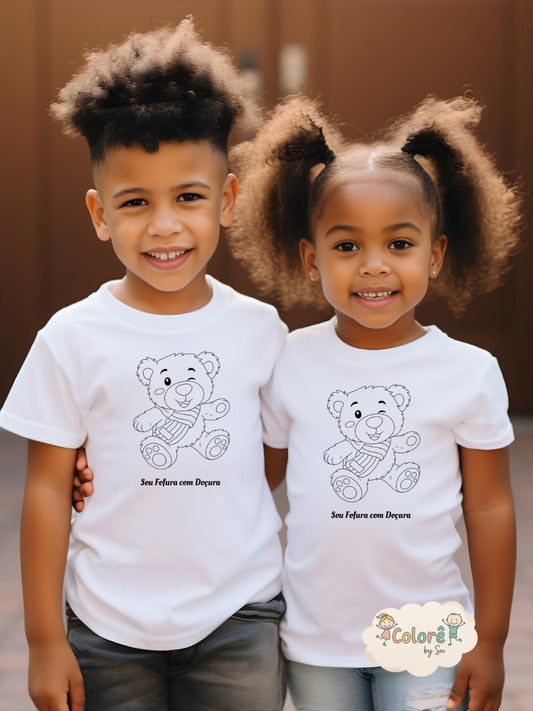 Ursinho Pack Camisolas Personalizadas Criança – Livros de Colorir