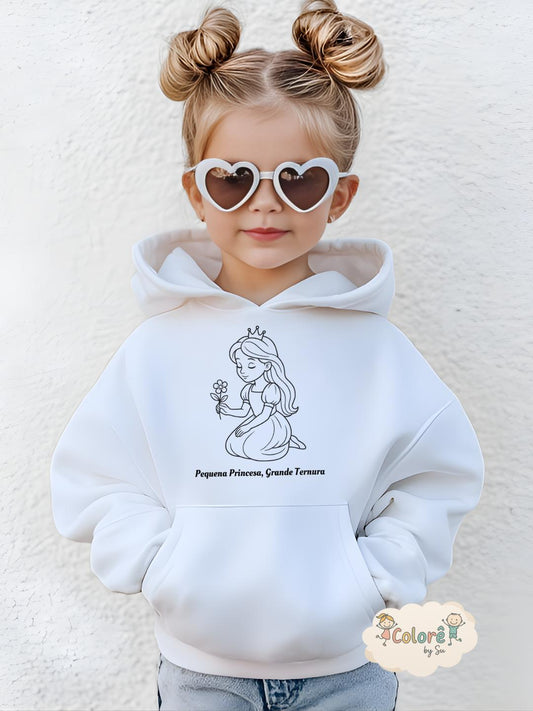 Princesa Sweatshirt unissexo com carapuço – Livros de Colorir