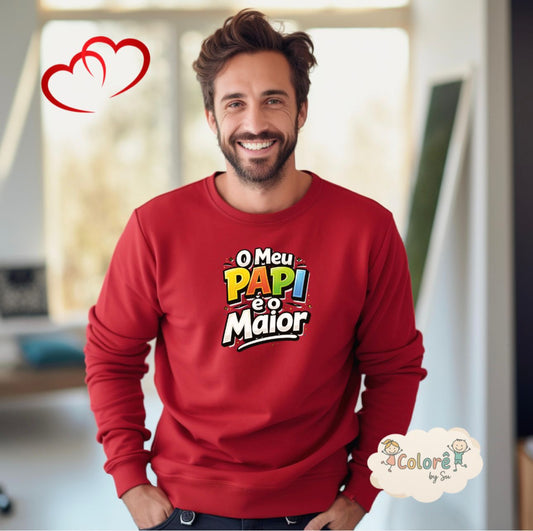 O meu pai é o maior Sweatshirt sem carapuço - Pai